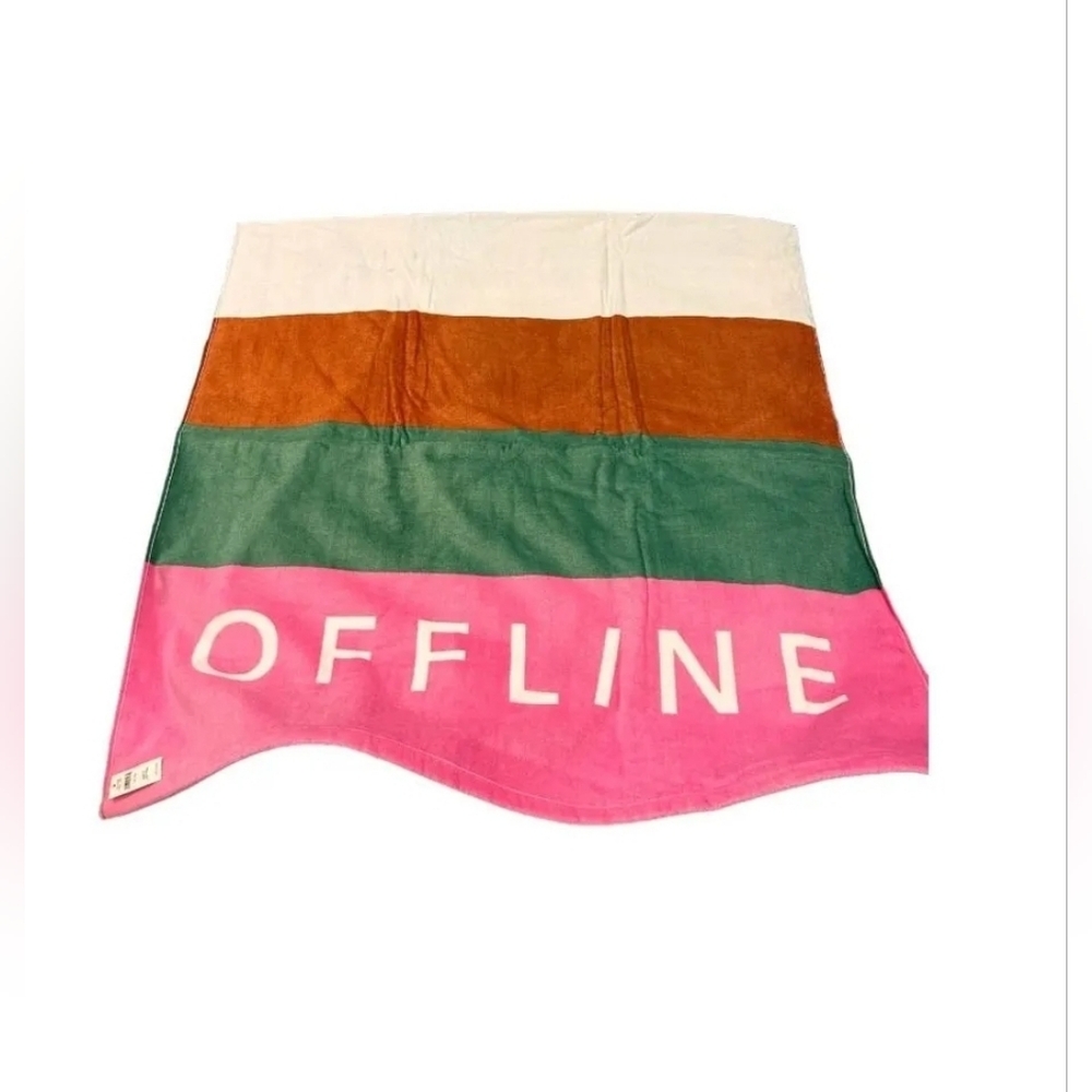 NWT Offline Aerie Color Block Beach Vacation Bath Towel